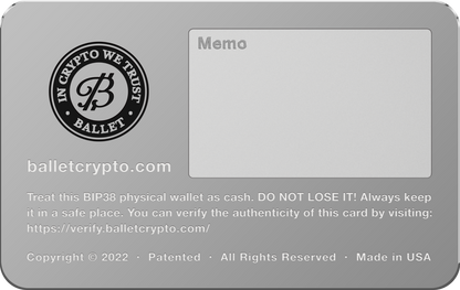 Ballet Cold Storage (BTC Wallet)