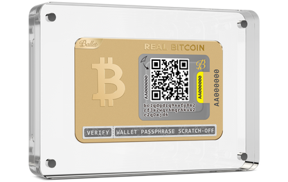 Ballet 24K Gold Plated Crypto BTC Wallet